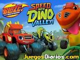 Blaze and the monster machines speed into dino valley